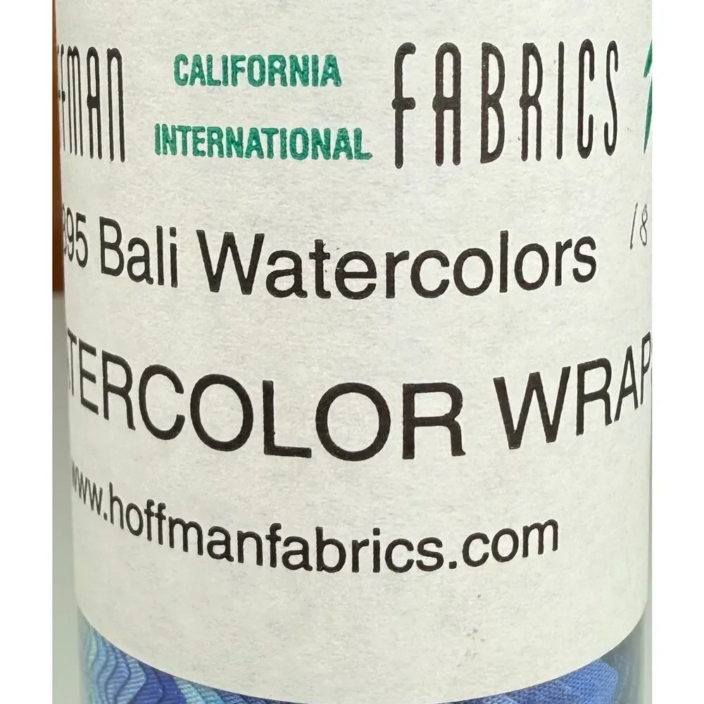 Hoffman Bali Watercolors 1895 Blue Batik Fabric 40 7